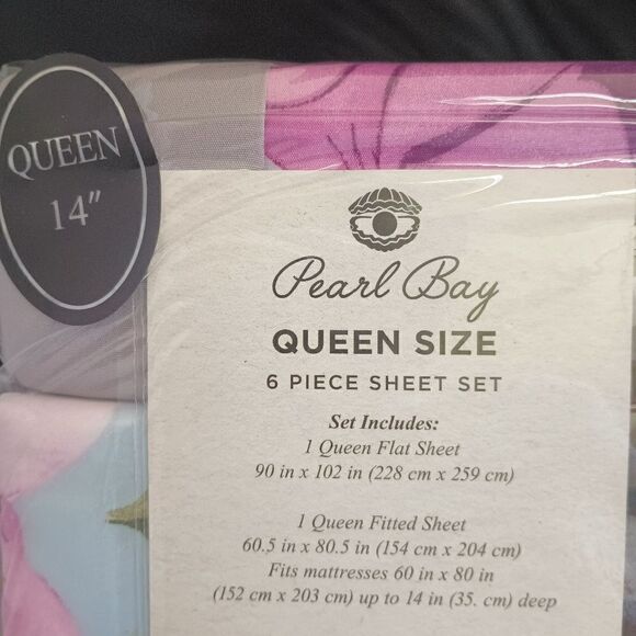 💯🔥PEARL BAY by STEVE MADDEN QUEEN SIZE 6 PIECE SHEET SET MSRP $139.99 🔥🔥NE - Picture 2 of 6